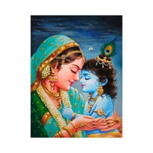 Krishna Yashoda-2 (Blue)
